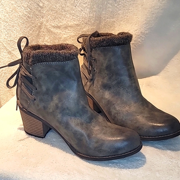 Roxy grey Dakota Shearling Lined Ankle Booties - Picture 1 of 5